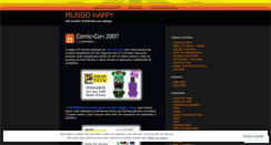 Desktop Screenshot of mundohappy.wordpress.com