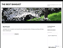 Tablet Screenshot of bestbanquet.wordpress.com