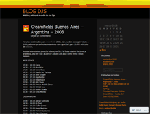 Tablet Screenshot of blogdjs.wordpress.com