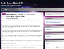 Tablet Screenshot of dexterseason6episode11.wordpress.com