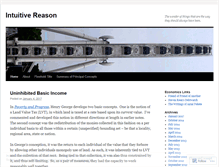 Tablet Screenshot of intuitivereason.wordpress.com