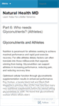 Mobile Screenshot of naturalhealthmd.wordpress.com