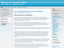 Tablet Screenshot of naturalhealthmd.wordpress.com