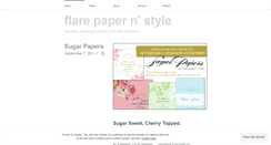 Desktop Screenshot of flarepapernstyle.wordpress.com