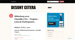 Desktop Screenshot of desuntcetera.wordpress.com