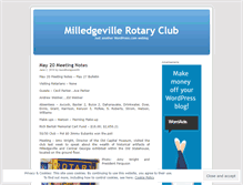 Tablet Screenshot of milledgevillerotary.wordpress.com