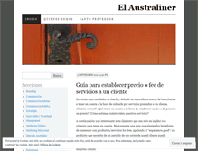 Tablet Screenshot of elaustraliner.wordpress.com