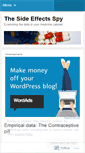 Mobile Screenshot of medicinesideeffects.wordpress.com