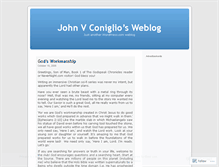 Tablet Screenshot of johnvconiglio.wordpress.com