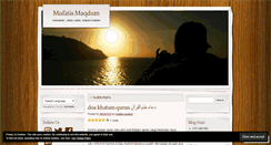 Desktop Screenshot of mufatismaqdum.wordpress.com