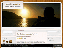 Tablet Screenshot of mufatismaqdum.wordpress.com