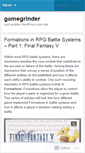 Mobile Screenshot of gamegrinder.wordpress.com