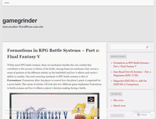 Tablet Screenshot of gamegrinder.wordpress.com