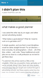 Mobile Screenshot of ididntplanthis.wordpress.com