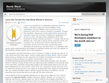 Tablet Screenshot of barelyblack.wordpress.com