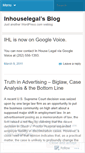 Mobile Screenshot of inhouselegal.wordpress.com