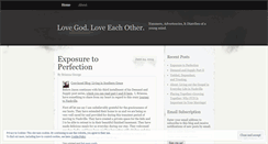 Desktop Screenshot of lovegodloveeachother.wordpress.com