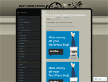 Tablet Screenshot of busycrowstudio.wordpress.com