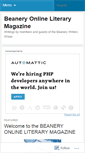 Mobile Screenshot of beanerywriters.wordpress.com