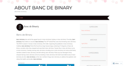 Desktop Screenshot of billpay.aboutbancdebinary.wordpress.com