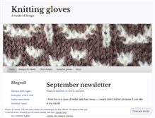 Tablet Screenshot of knittinggloves.wordpress.com