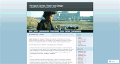 Desktop Screenshot of pervasivegames.wordpress.com