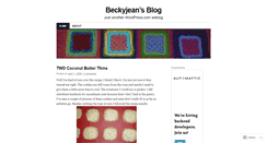 Desktop Screenshot of beckyjean.wordpress.com