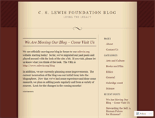 Tablet Screenshot of cslewisfoundation.wordpress.com