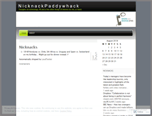 Tablet Screenshot of nicknackpaddywhack.wordpress.com