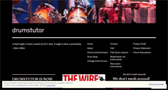Desktop Screenshot of drumstutor.wordpress.com