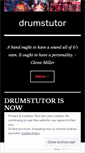 Mobile Screenshot of drumstutor.wordpress.com