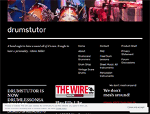 Tablet Screenshot of drumstutor.wordpress.com