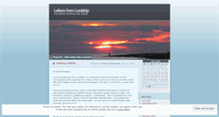 Desktop Screenshot of lettersfromlordship.wordpress.com