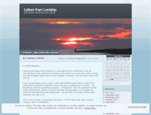 Tablet Screenshot of lettersfromlordship.wordpress.com