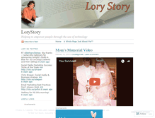 Tablet Screenshot of lorystory.wordpress.com