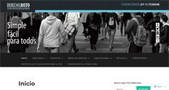 Desktop Screenshot of derechojusto.wordpress.com