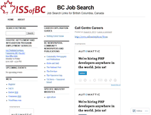 Tablet Screenshot of bcjobsearch.wordpress.com