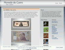 Tablet Screenshot of monedadecuero.wordpress.com