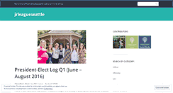 Desktop Screenshot of jrleagueseattle.wordpress.com
