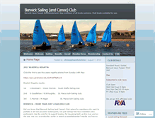 Tablet Screenshot of berwicksailingclub.wordpress.com