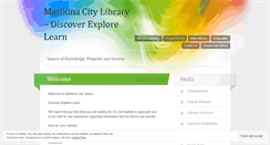 Desktop Screenshot of marikinacitylibrary.wordpress.com