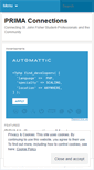 Mobile Screenshot of primaconnections.wordpress.com