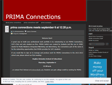 Tablet Screenshot of primaconnections.wordpress.com