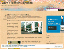 Tablet Screenshot of iwantahipsterboyfriend.wordpress.com