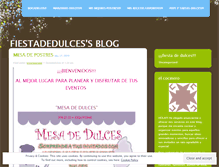 Tablet Screenshot of fiestadedulces.wordpress.com