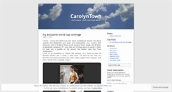 Desktop Screenshot of carolyntown.wordpress.com