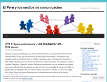 Tablet Screenshot of elperuylosmediosdecomunicacion.wordpress.com