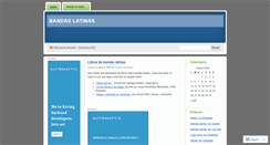 Desktop Screenshot of bandaslatinas.wordpress.com