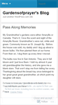 Mobile Screenshot of gardensofprayer.wordpress.com