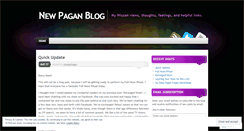 Desktop Screenshot of newpaganblog.wordpress.com